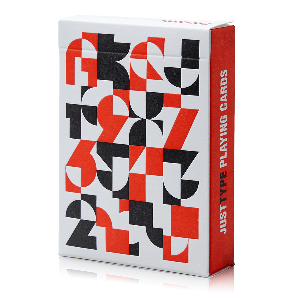 Just Type Playing Cards - 1st Edition by Art of Play