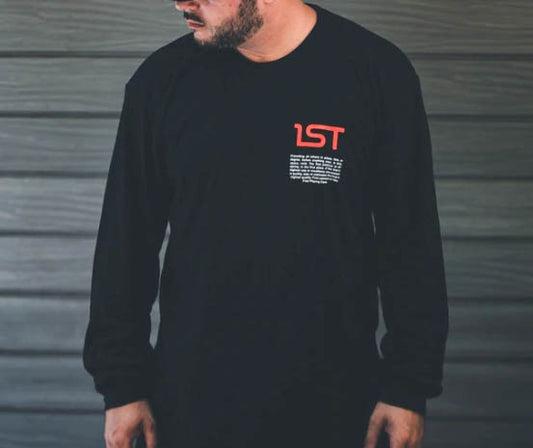 1st black long sleeve T-shirt